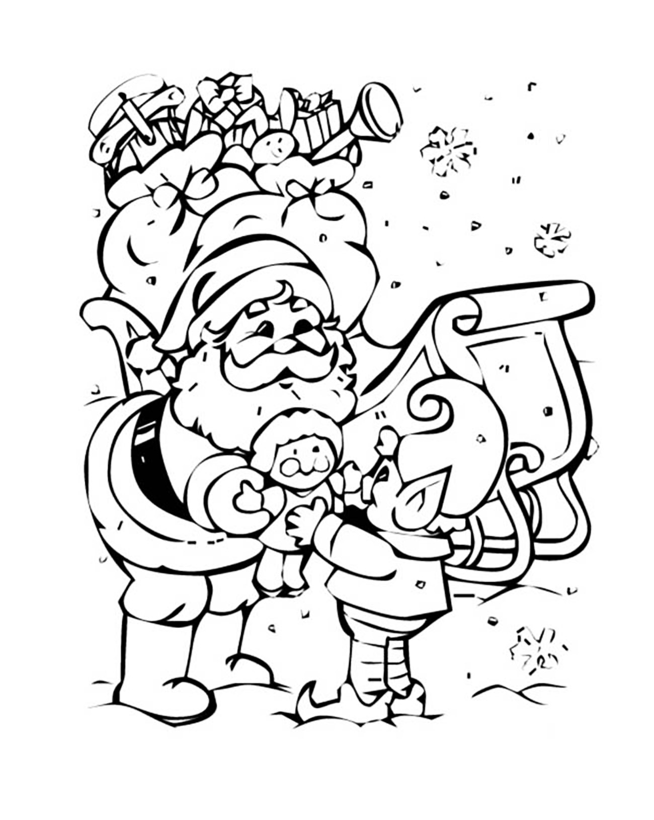 Get 85 Santa Clause Coloring Page Ideas 12