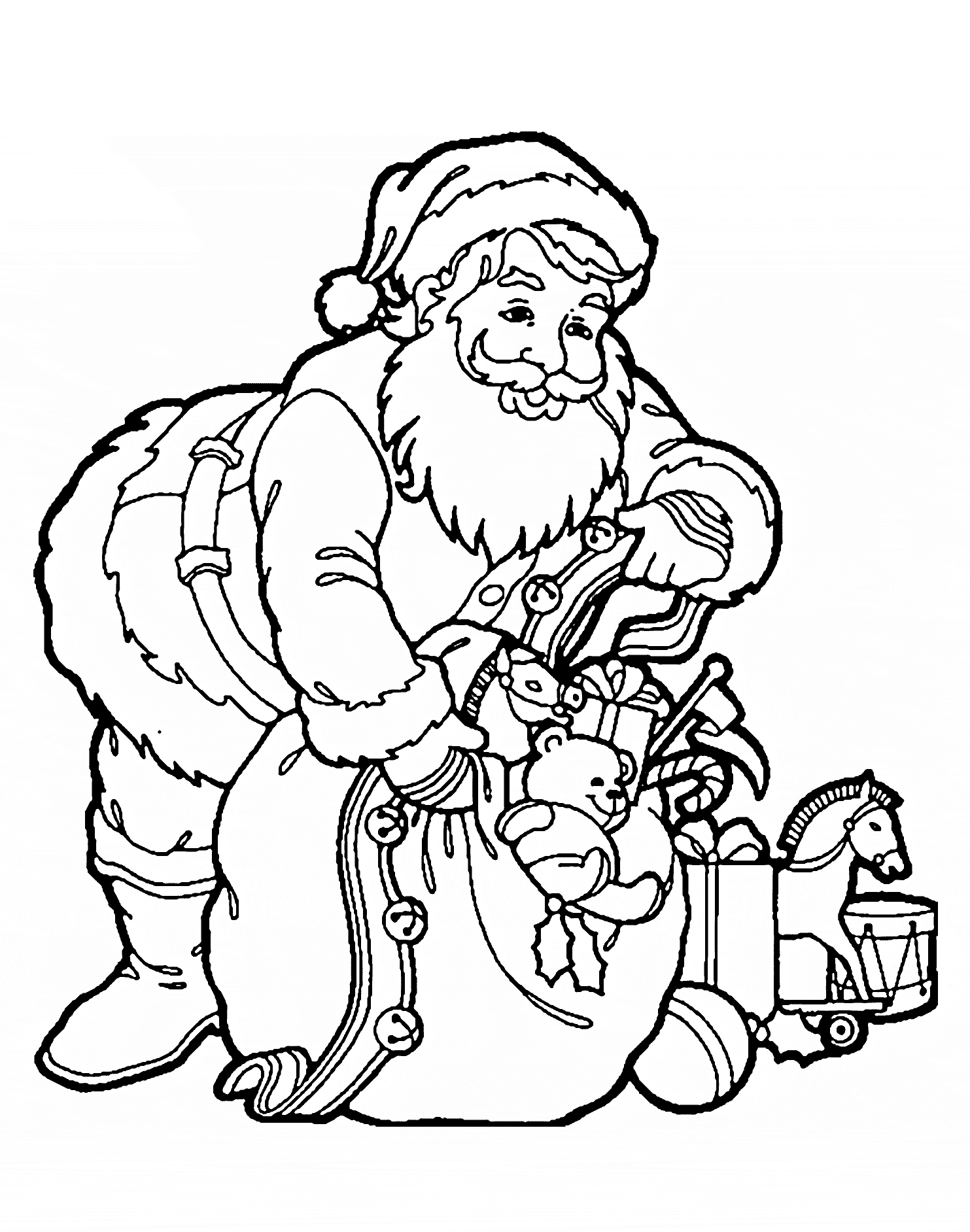 Get 85 Santa Clause Coloring Page Ideas 18