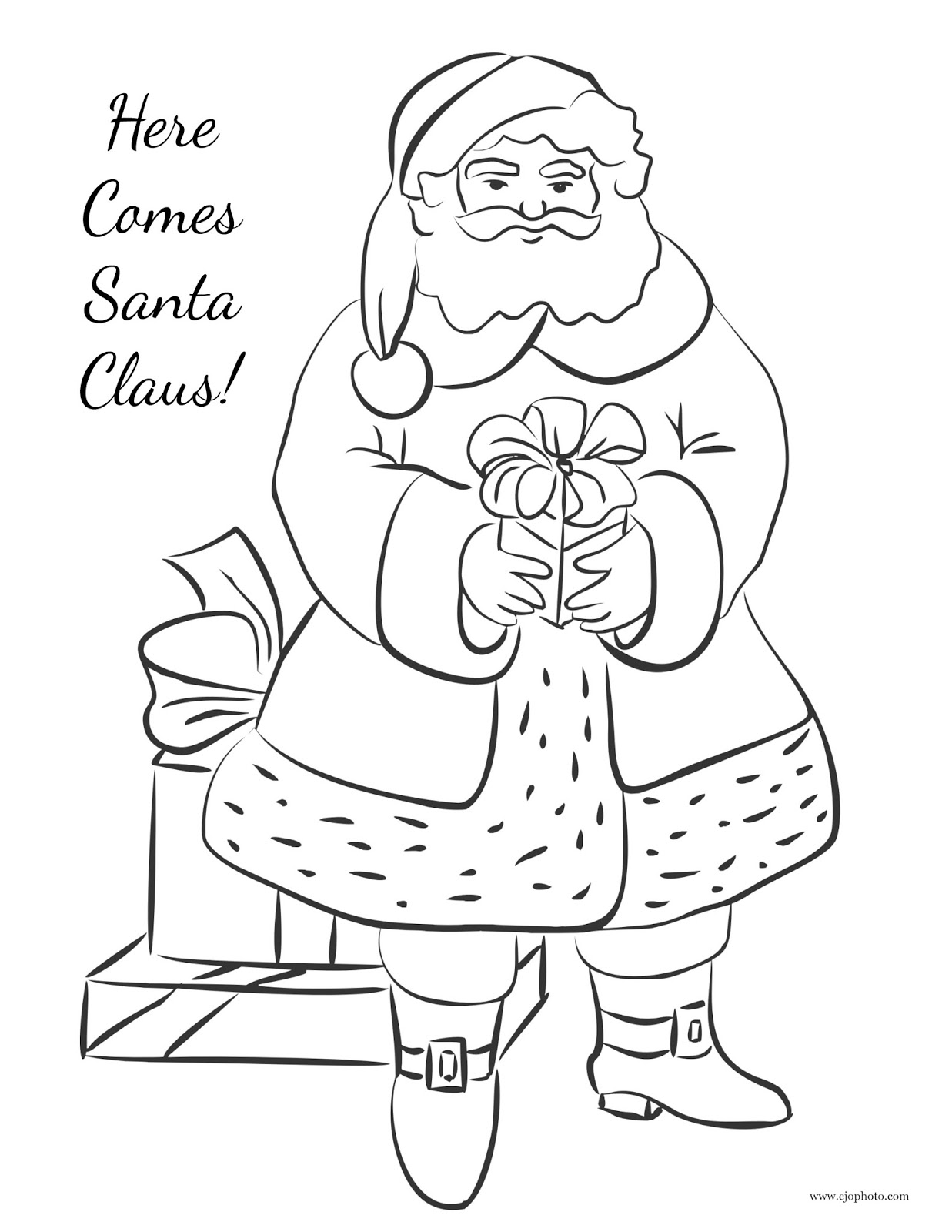 Get 85 Santa Clause Coloring Page Ideas 20