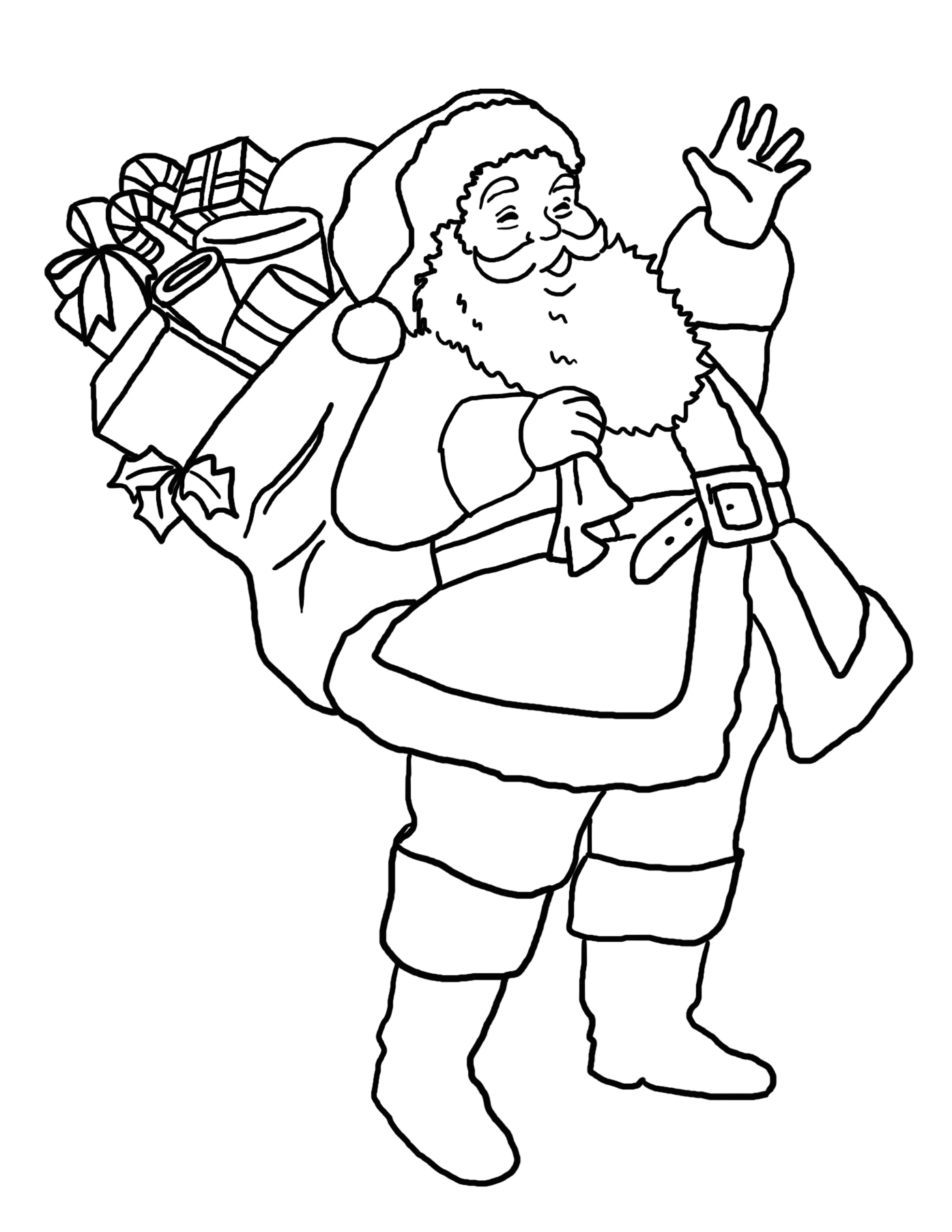 Get 85 Santa Clause Coloring Page Ideas 4