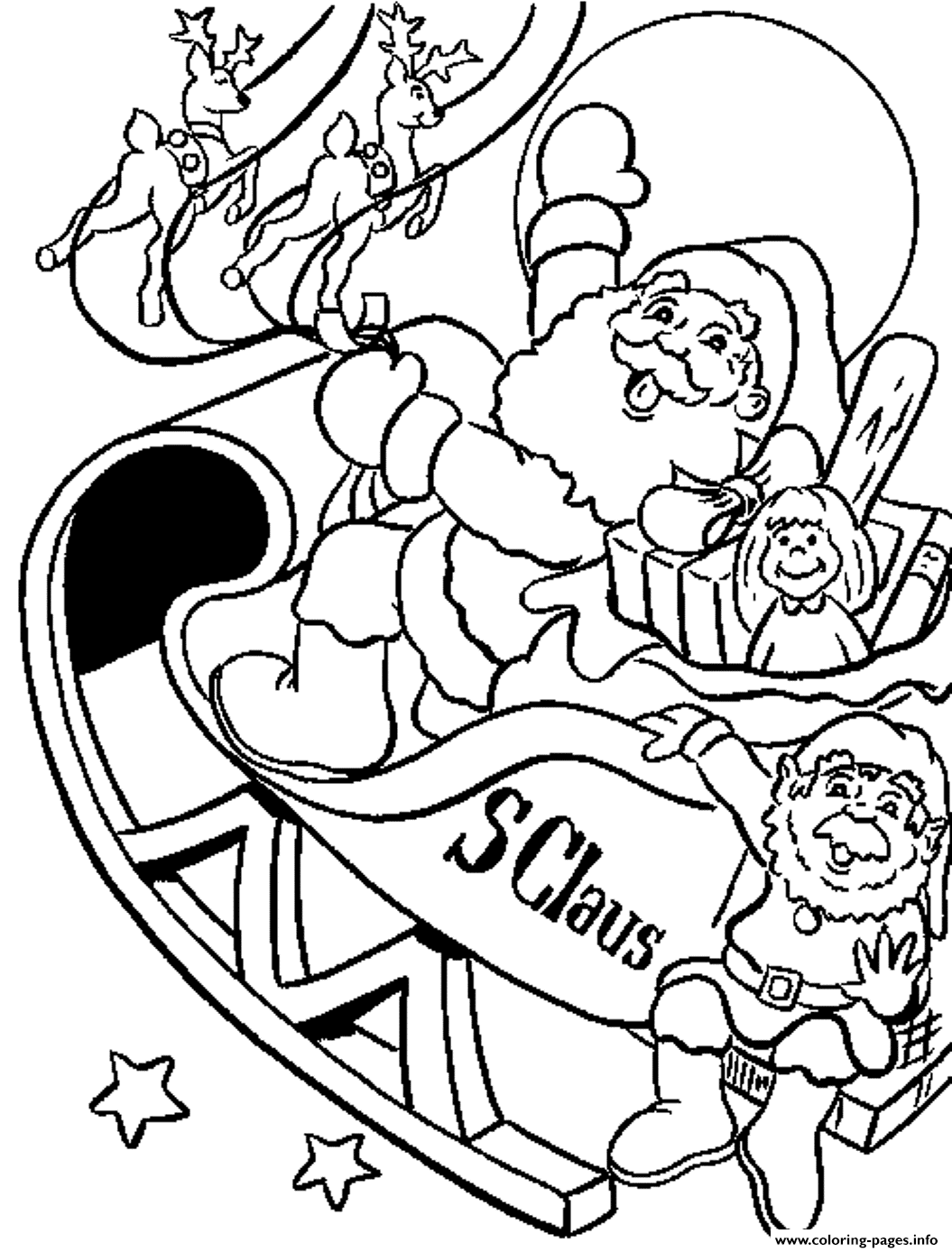 Get 85 Santa Clause Coloring Page Ideas 40