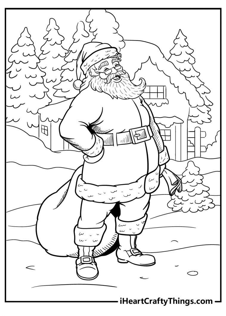 Get 85 Santa Clause Coloring Page Ideas 57