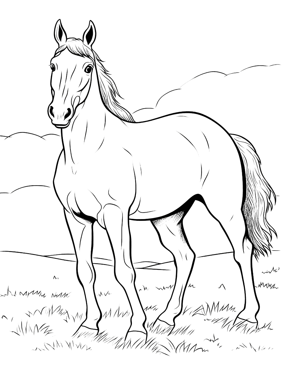 60 Printable Adult Horse Coloring Pages 51