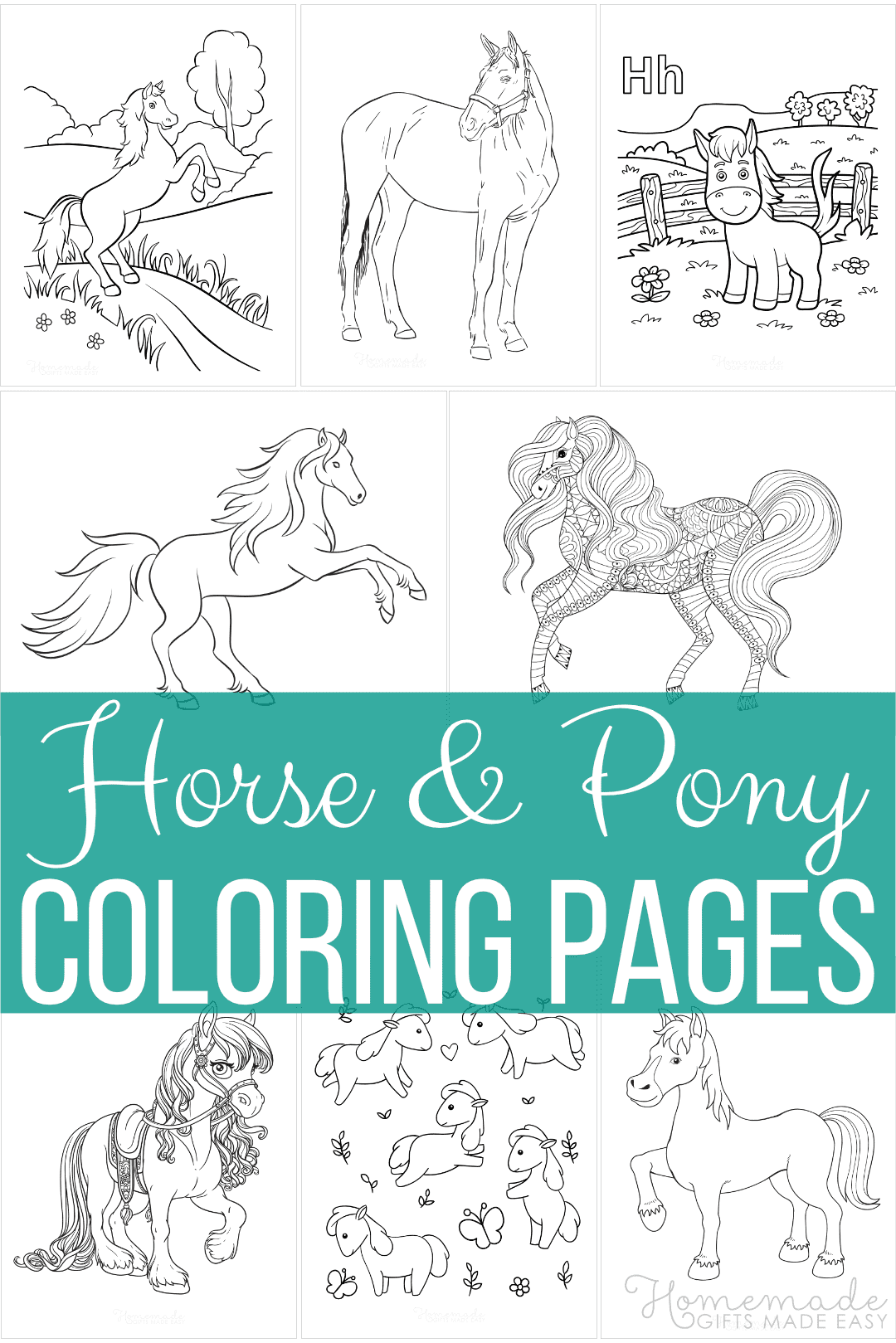 60 Printable Adult Horse Coloring Pages 53