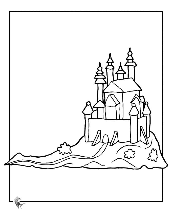 60 Printable Castle Pictures To Color 11