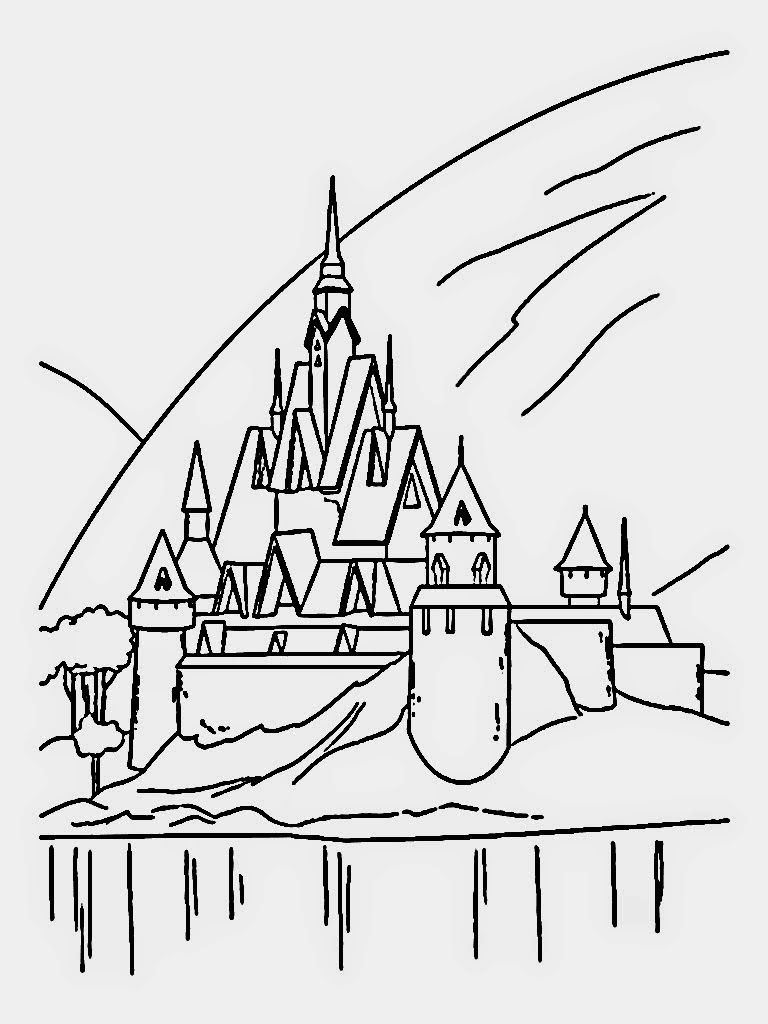 60 Printable Castle Pictures To Color 12