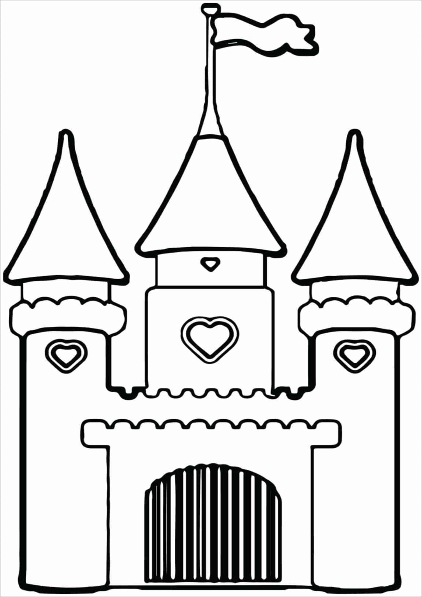 60 Printable Castle Pictures To Color 13