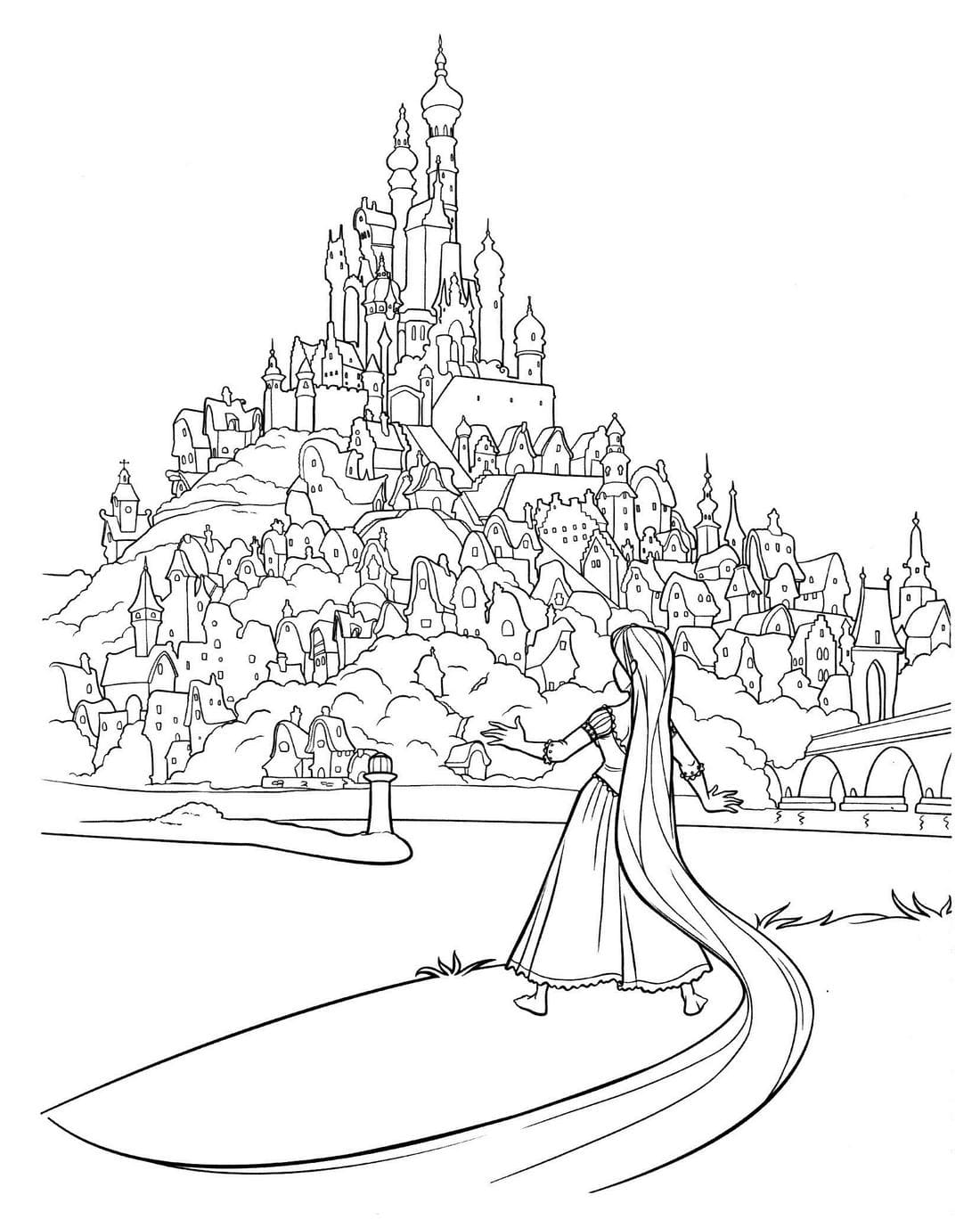 60 Printable Castle Pictures To Color 17