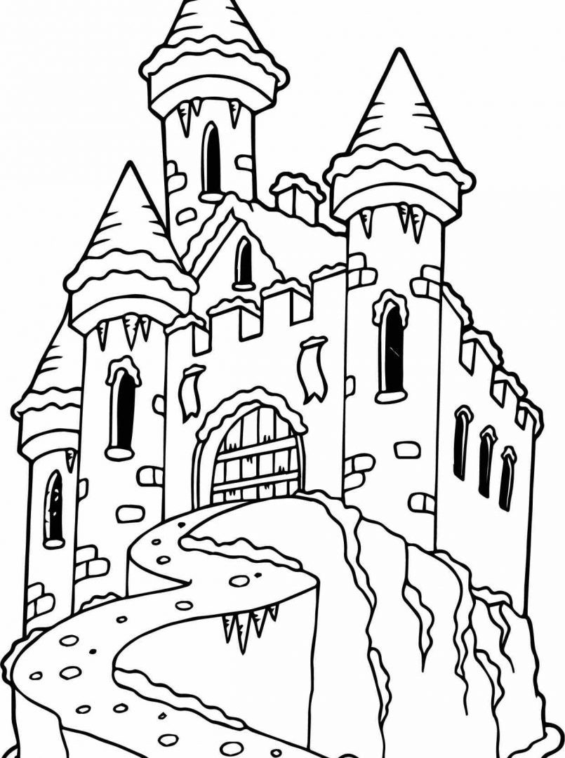 60 Printable Castle Pictures To Color 2