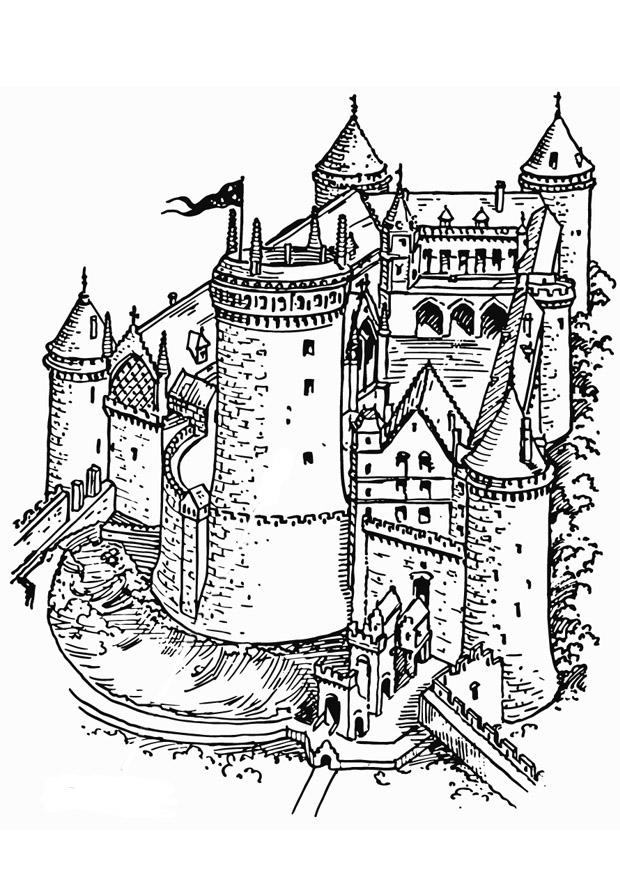 60 Printable Castle Pictures To Color 21