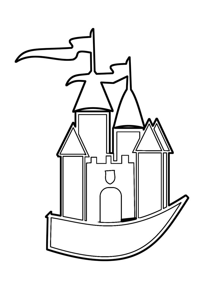 60 Printable Castle Pictures To Color 23