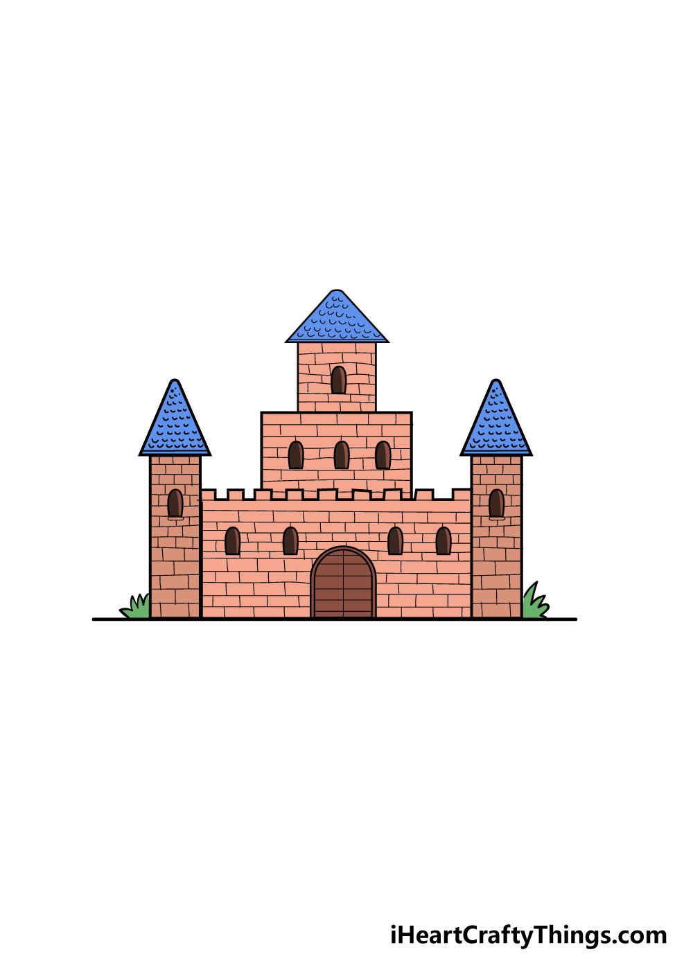 60 Printable Castle Pictures To Color 24