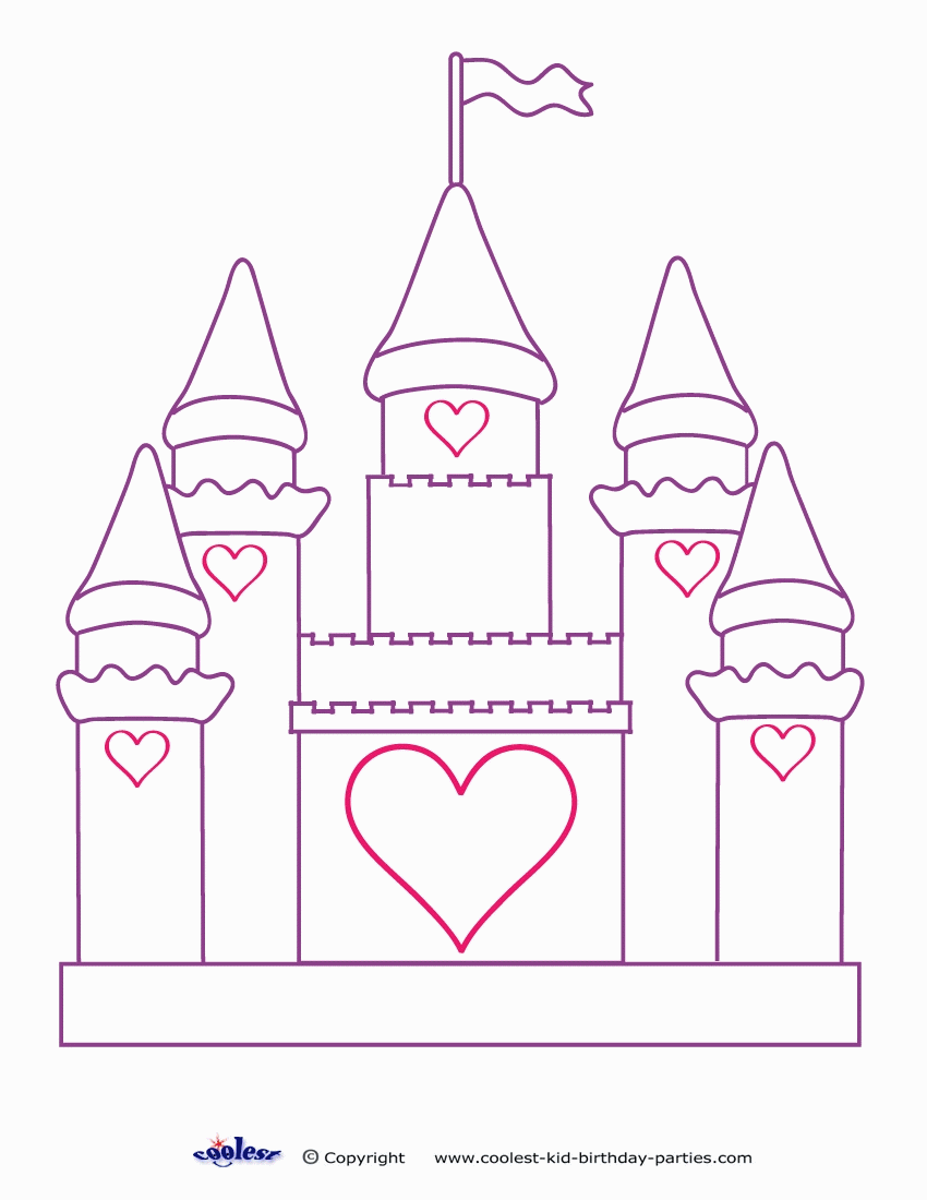 60 Printable Castle Pictures To Color 39