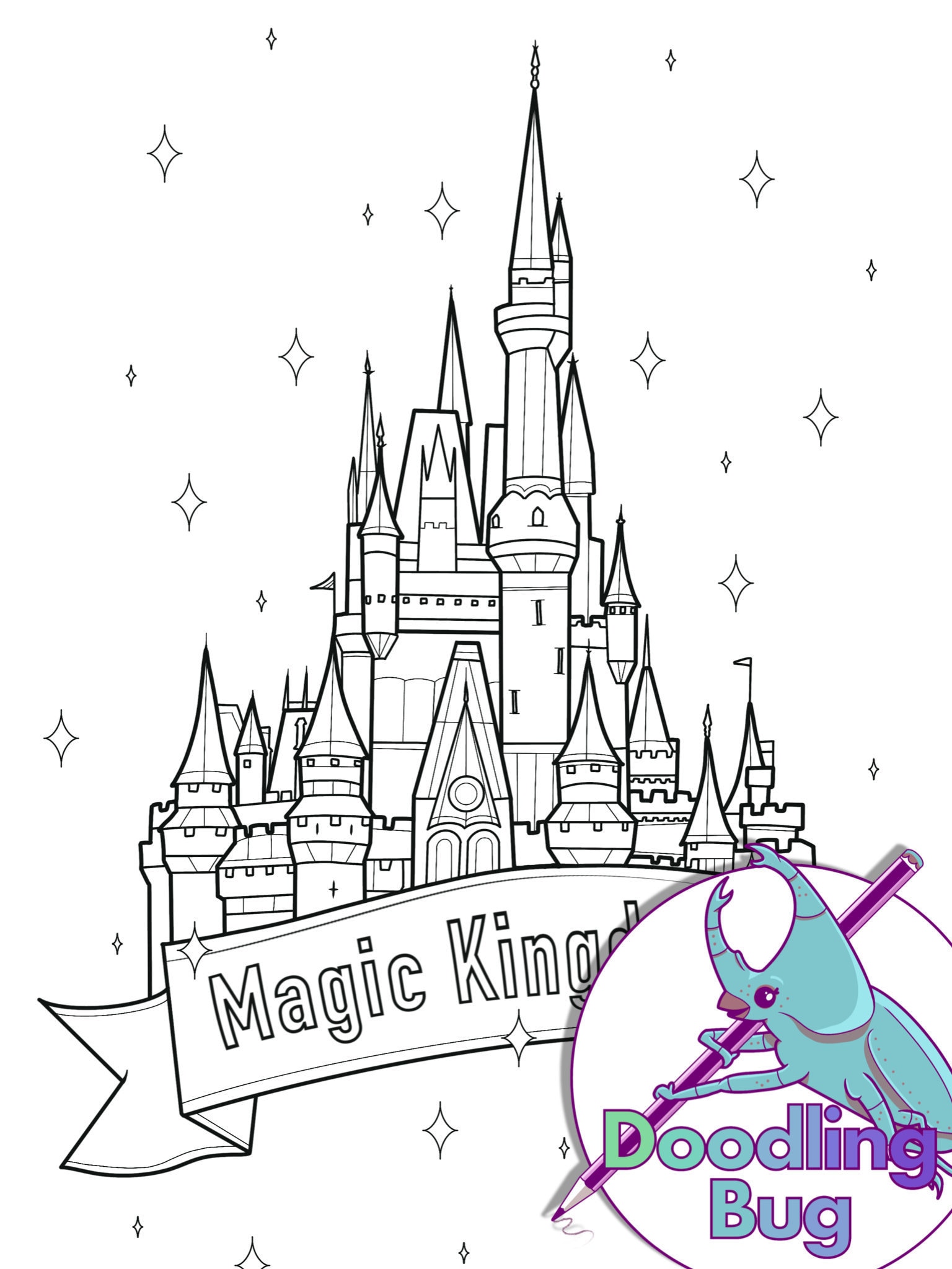 60 Printable Castle Pictures To Color 43