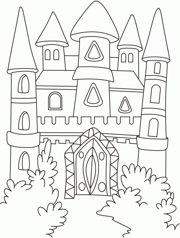 60 Printable Castle Pictures To Color 7