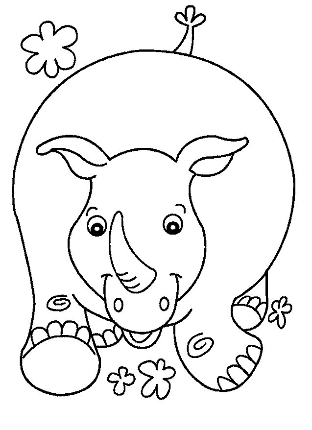 60 Printable Coloring Pages Of Rhinos 10