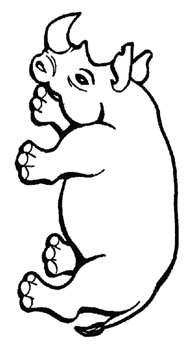 60 Printable Coloring Pages Of Rhinos 12