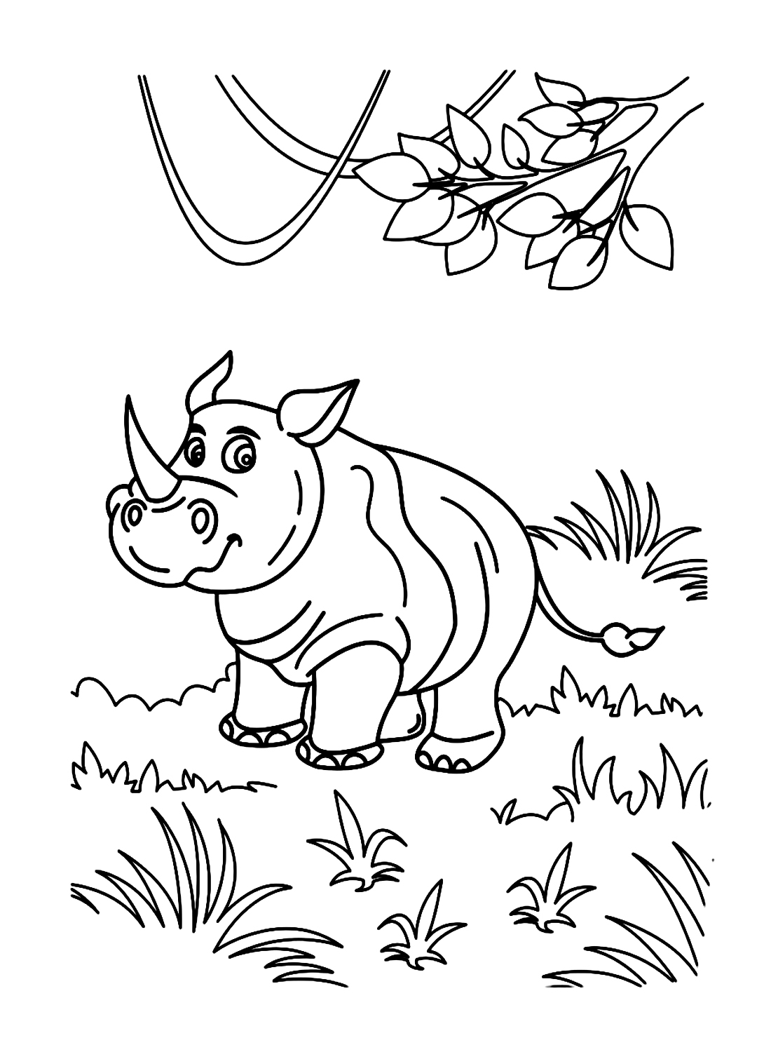 60 Printable Coloring Pages Of Rhinos 29