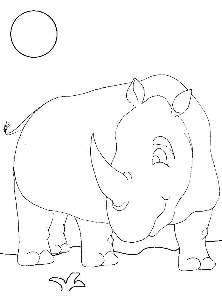 60 Printable Coloring Pages Of Rhinos 31