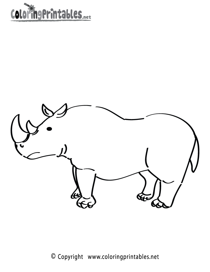 60 Printable Coloring Pages Of Rhinos 32