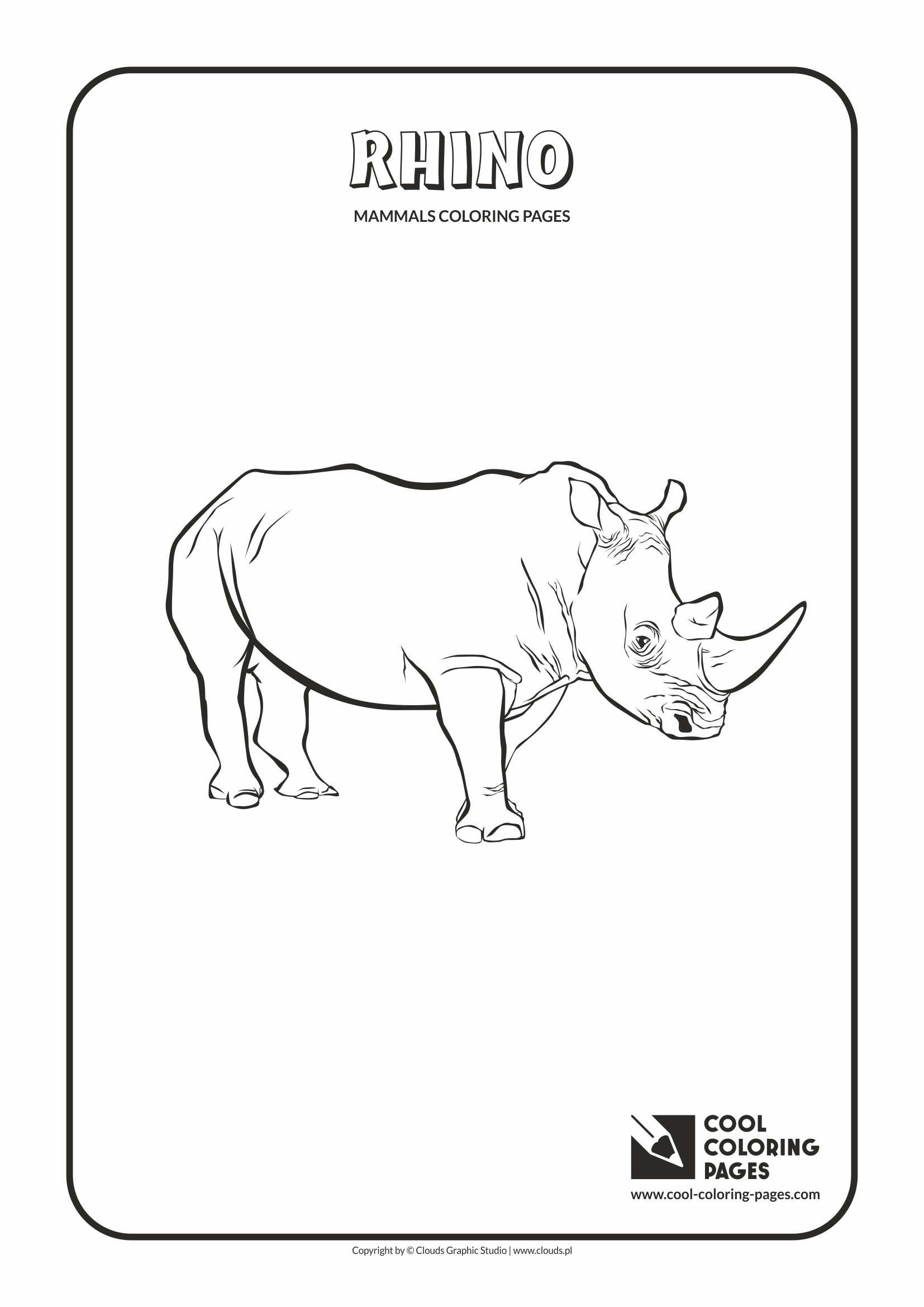 60 Printable Coloring Pages Of Rhinos 47