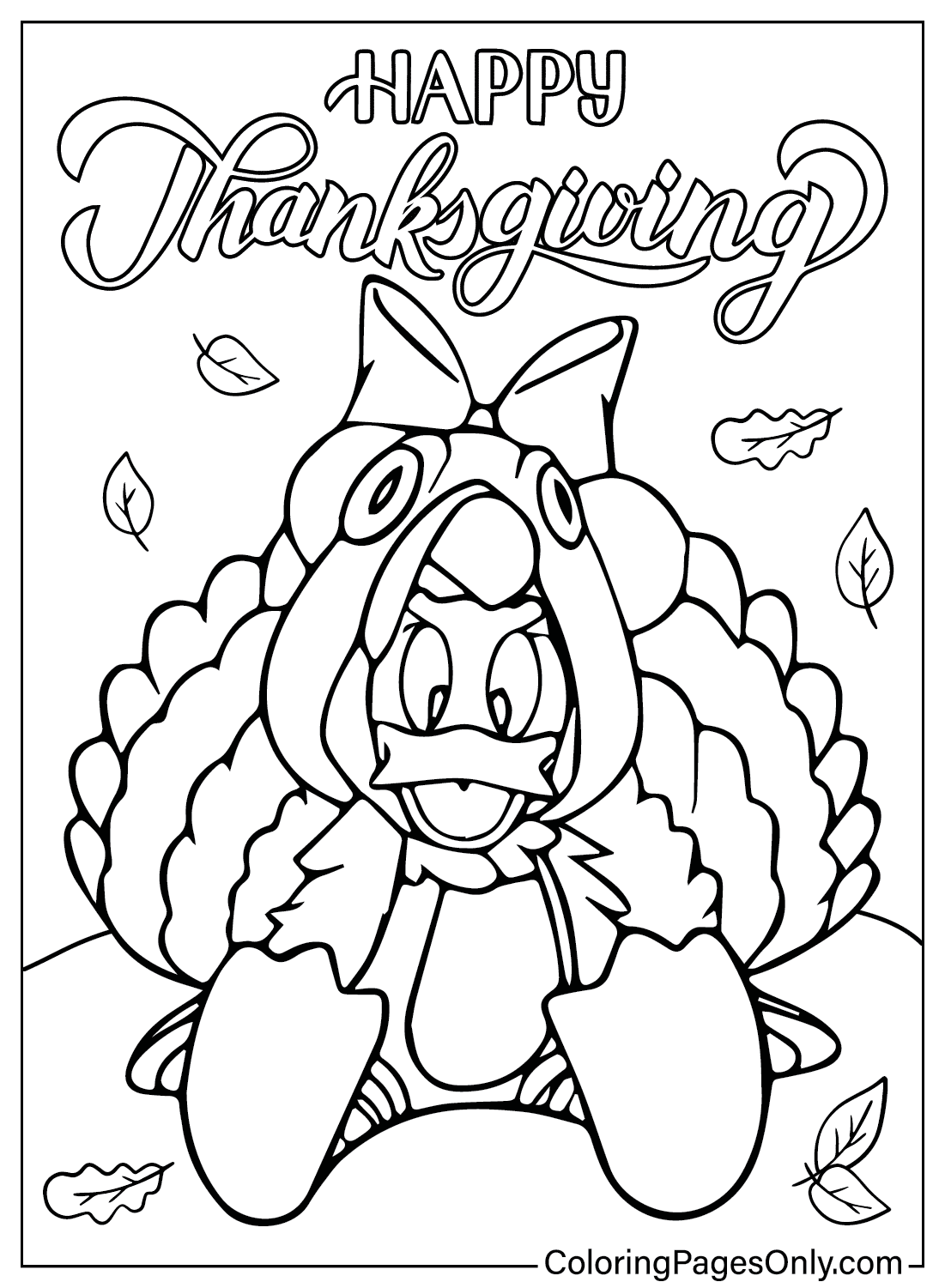 60 Printable Disney Thanksgiving Color Pages 25