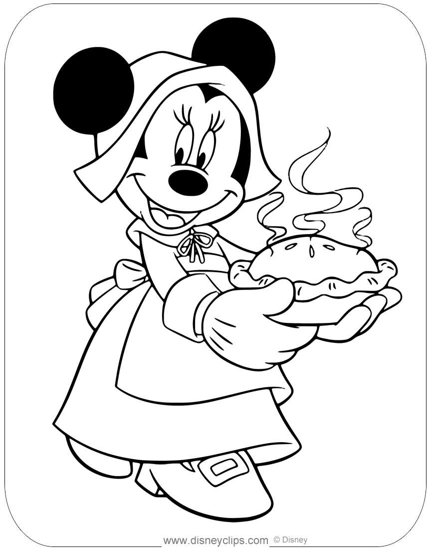 60 Printable Disney Thanksgiving Color Pages 33