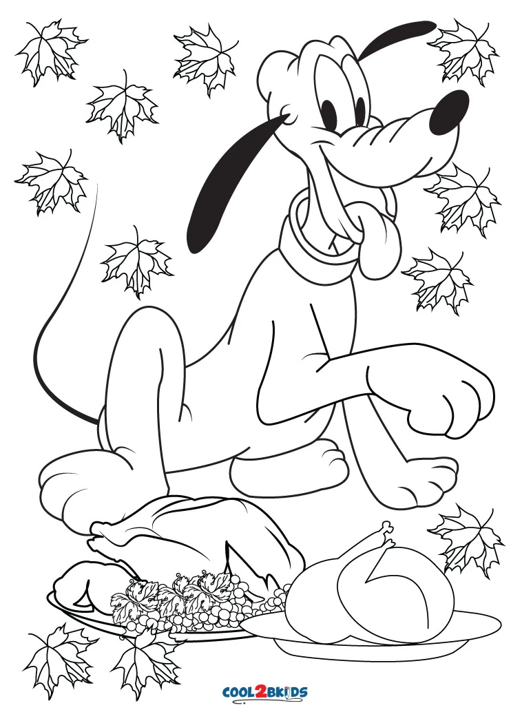 60 Printable Disney Thanksgiving Color Pages 59