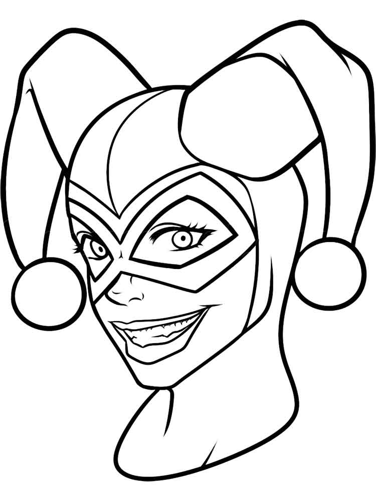 60 Printable Harley Quinn Coloring Page 10