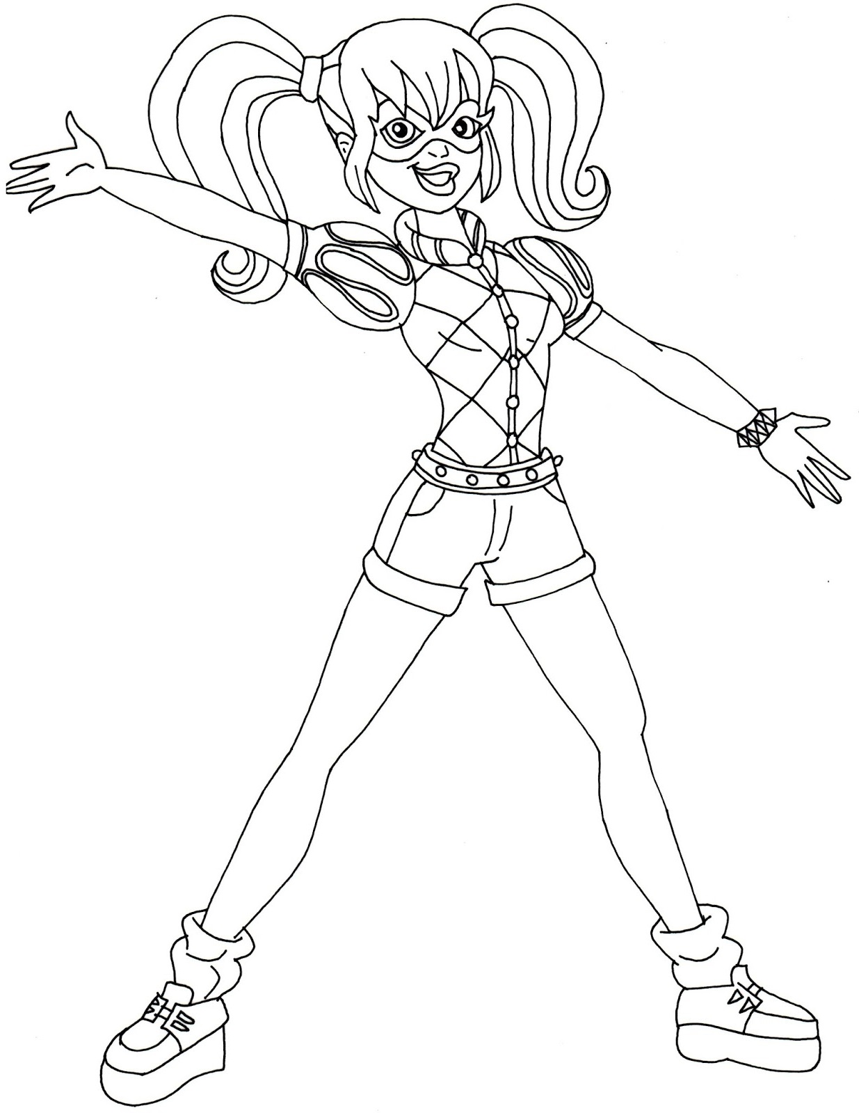 60 Printable Harley Quinn Coloring Page 12