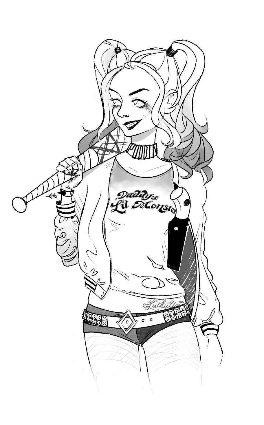 60 Printable Harley Quinn Coloring Page 22