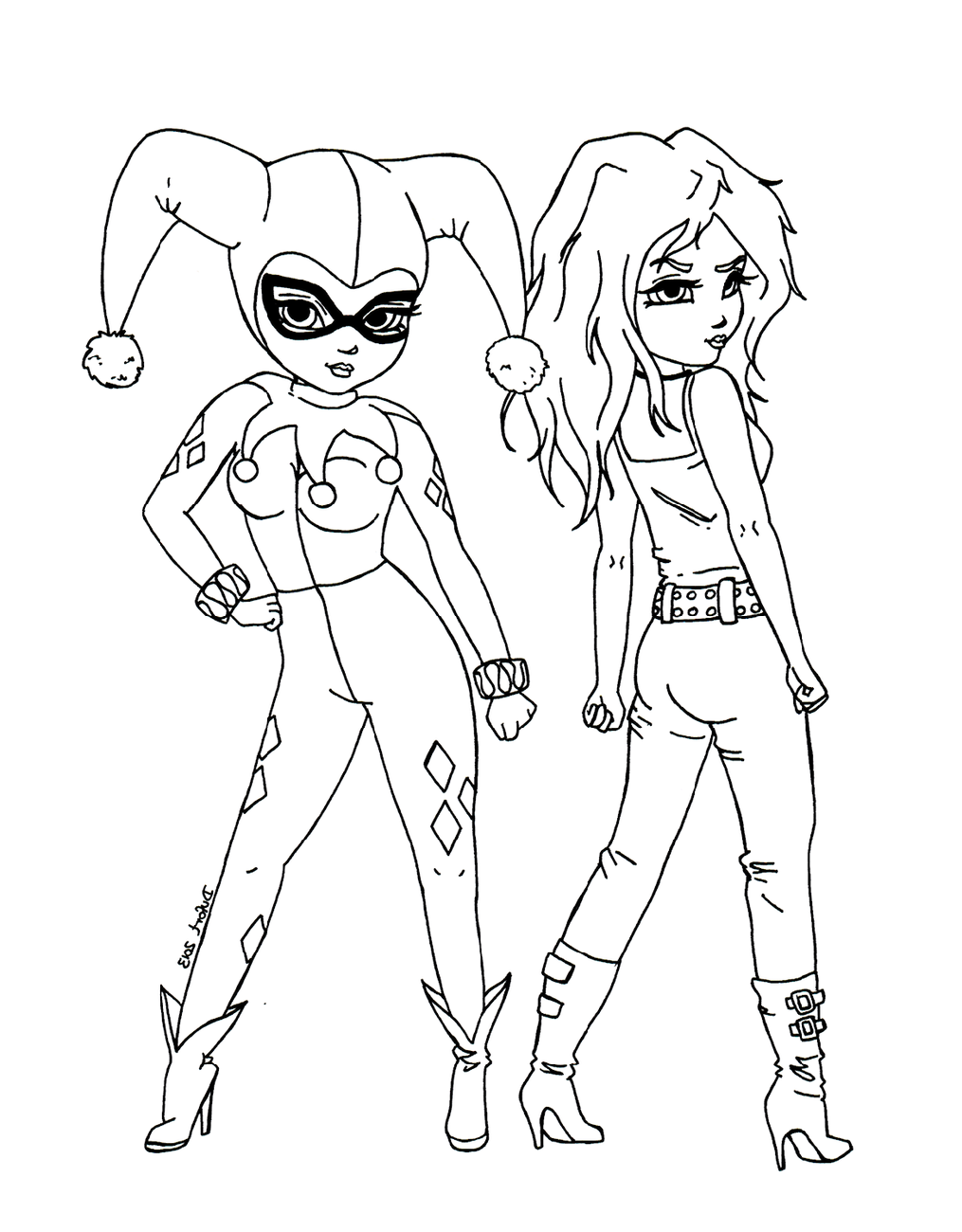 60 Printable Harley Quinn Coloring Page 45