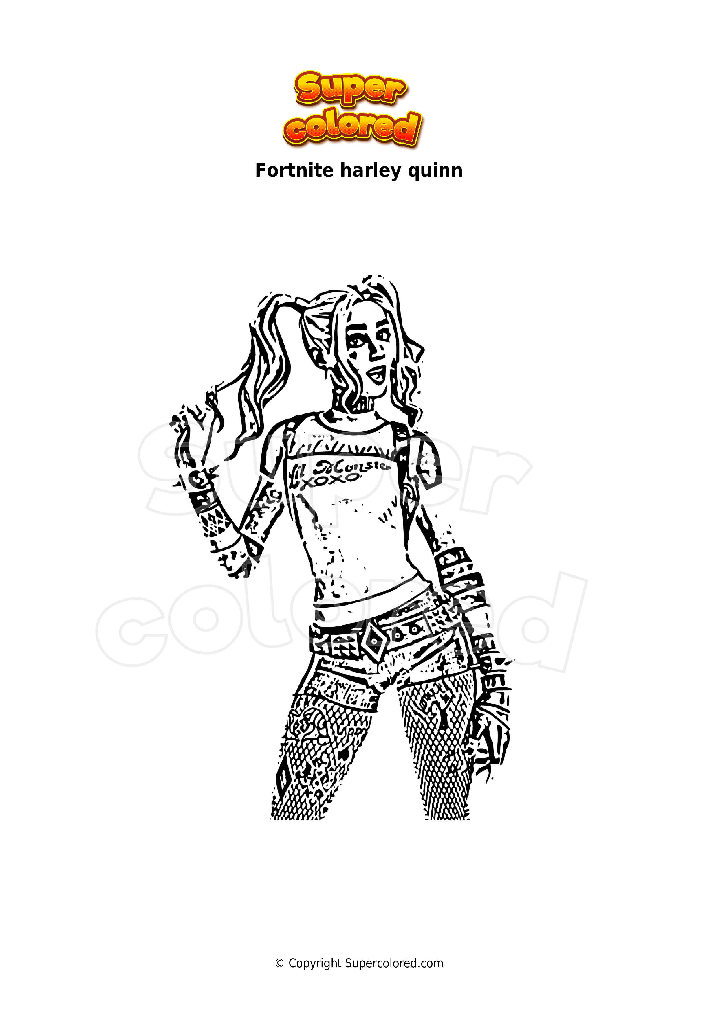 60 Printable Harley Quinn Coloring Page 53