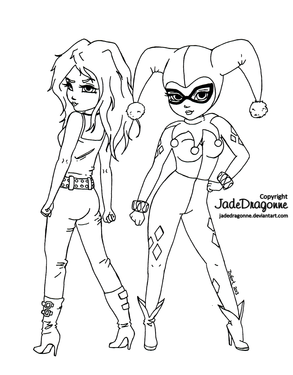 60 Printable Harley Quinn Coloring Page 54