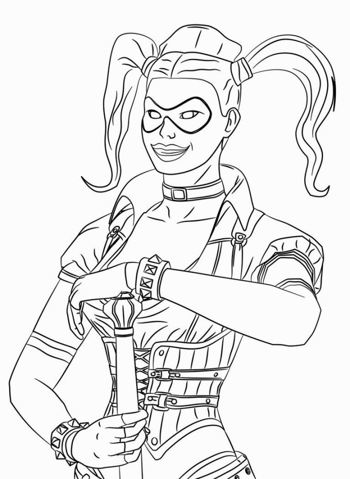 60 Printable Harley Quinn Coloring Page 55