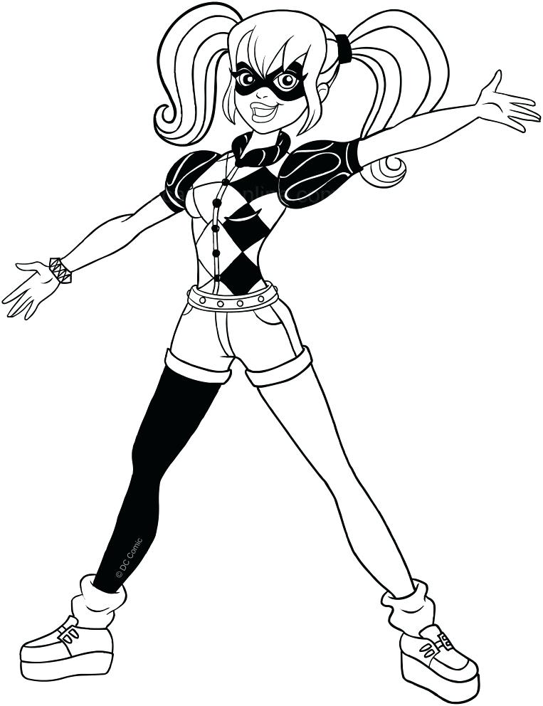 60 Printable Harley Quinn Coloring Page 8