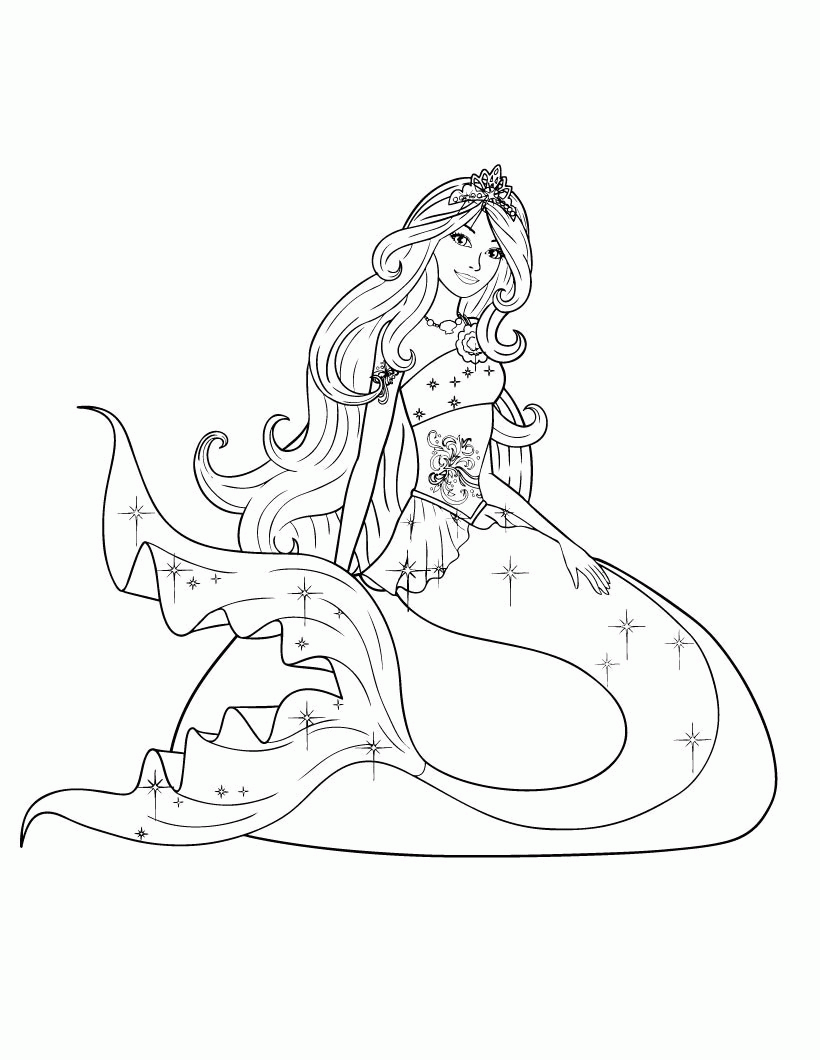 60 Printable Realistic Mermaid Coloring Pages 21