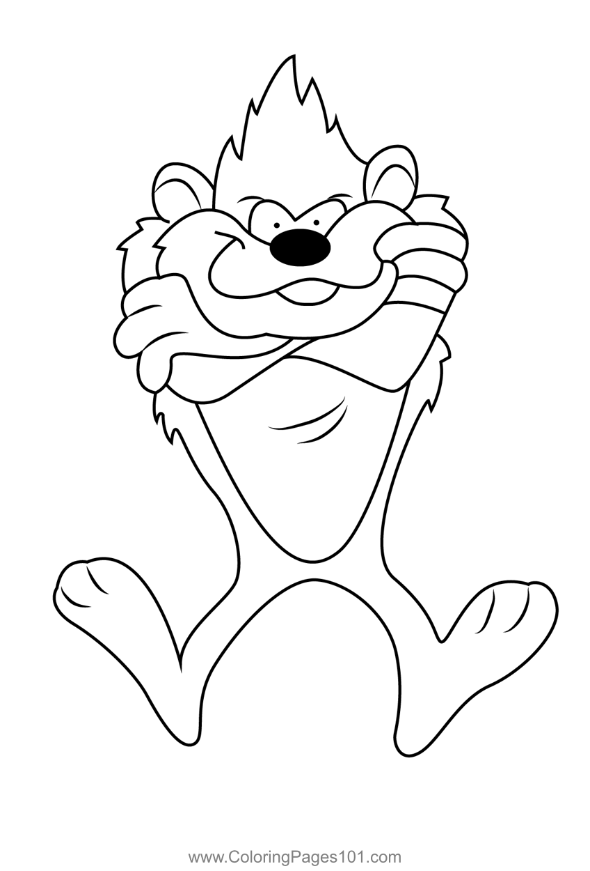 60 Printable Tasmanian Devil Coloring Pages 10