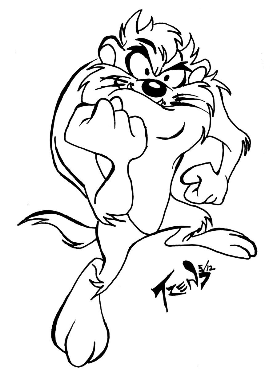 60 Printable Tasmanian Devil Coloring Pages 14