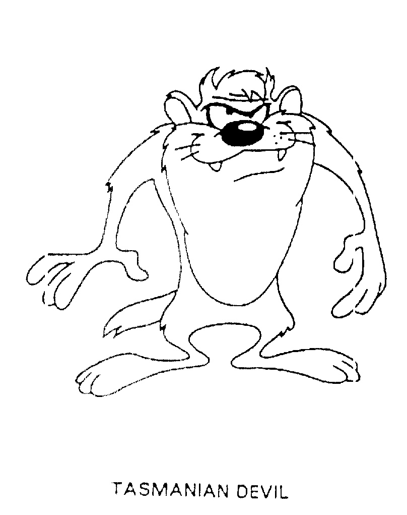 60 Printable Tasmanian Devil Coloring Pages 27