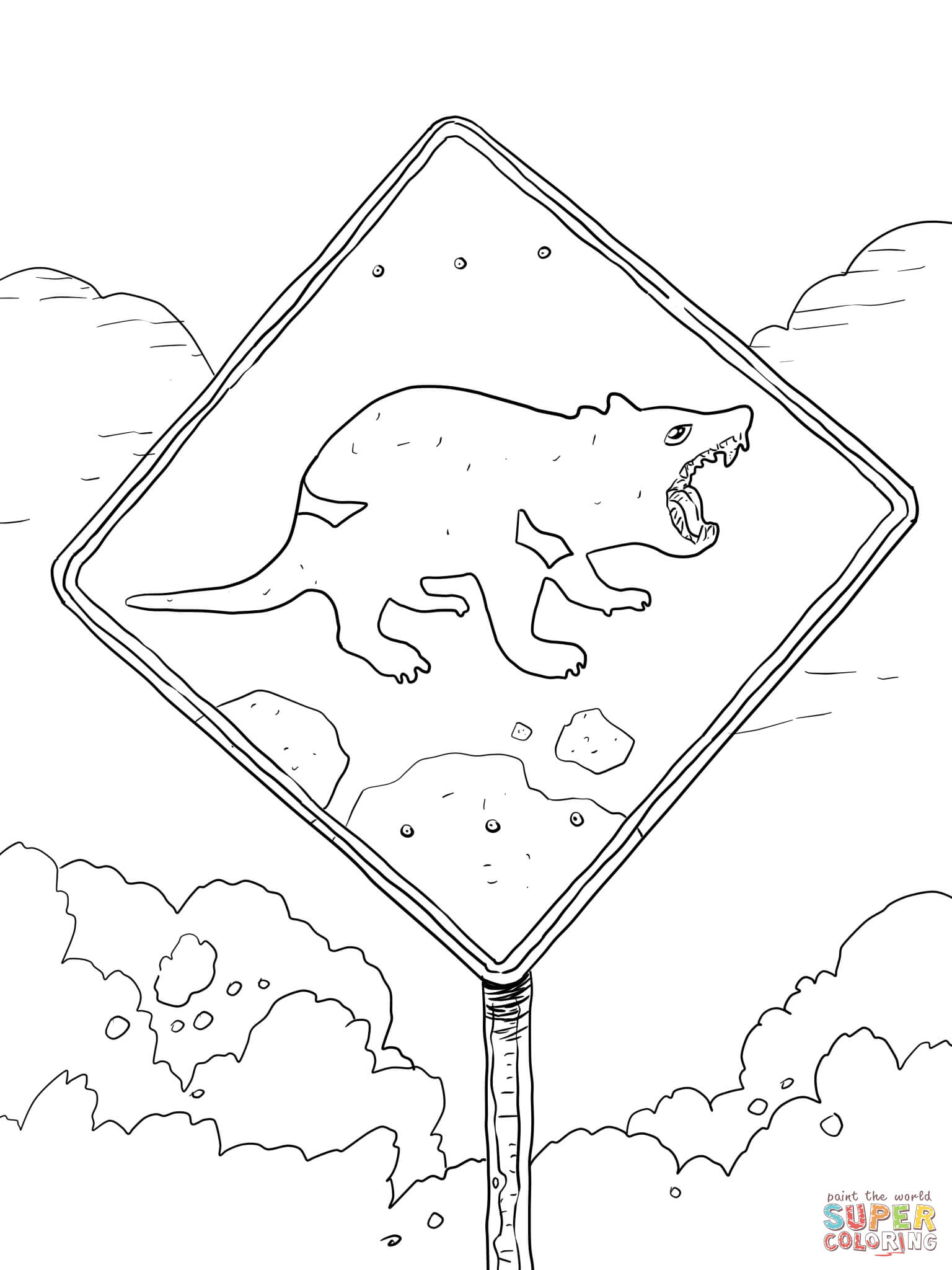 60 Printable Tasmanian Devil Coloring Pages 4