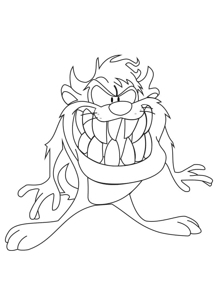 60 Printable Tasmanian Devil Coloring Pages 45