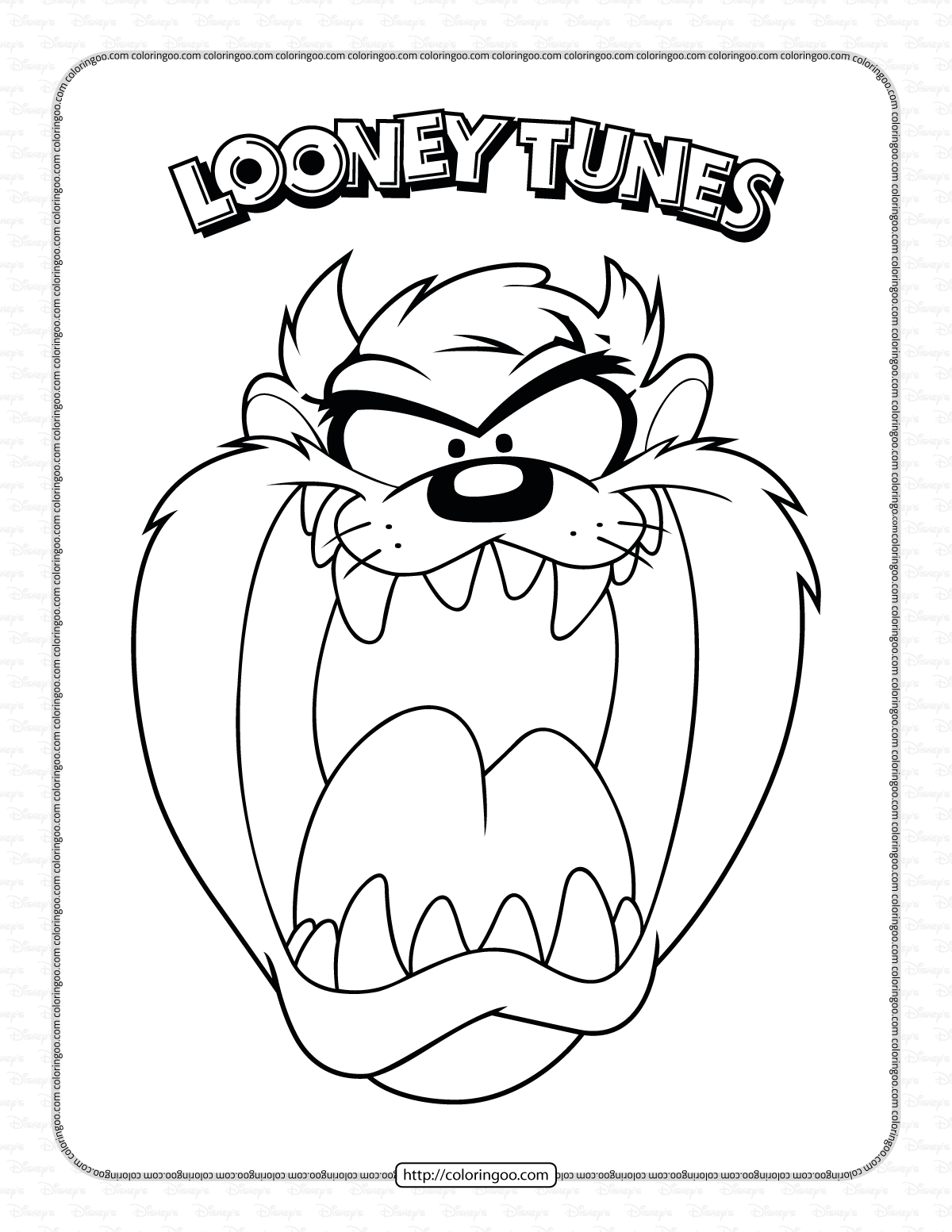 60 Printable Tasmanian Devil Coloring Pages 47