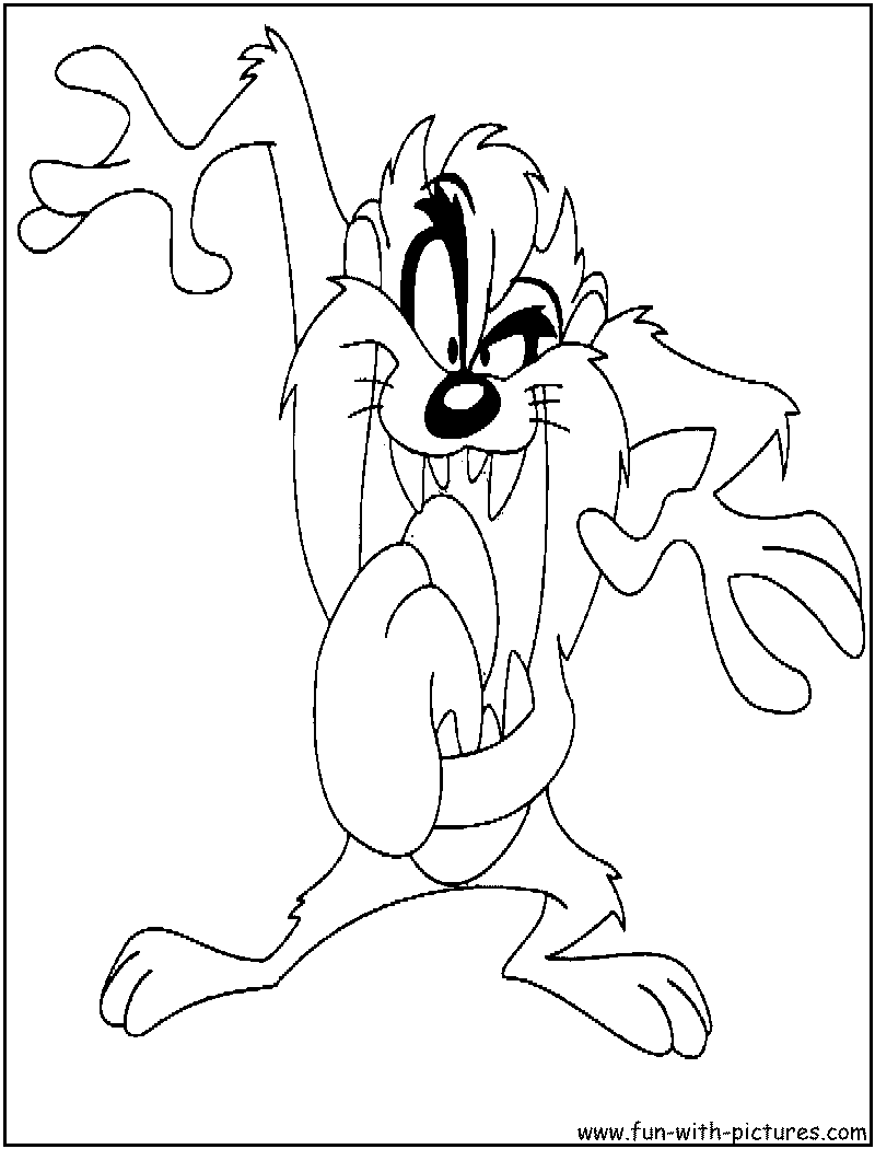 60 Printable Tasmanian Devil Coloring Pages 7