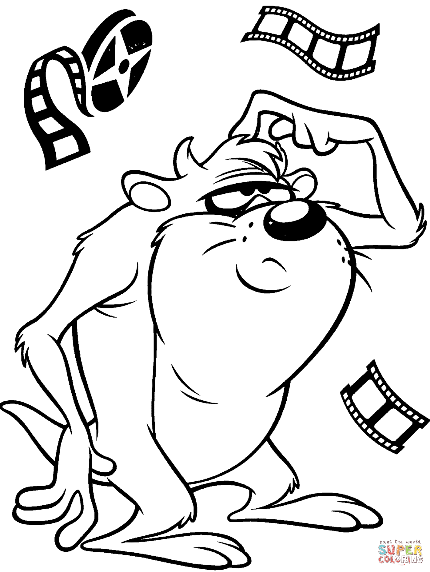 60 Printable Tasmanian Devil Coloring Pages 9