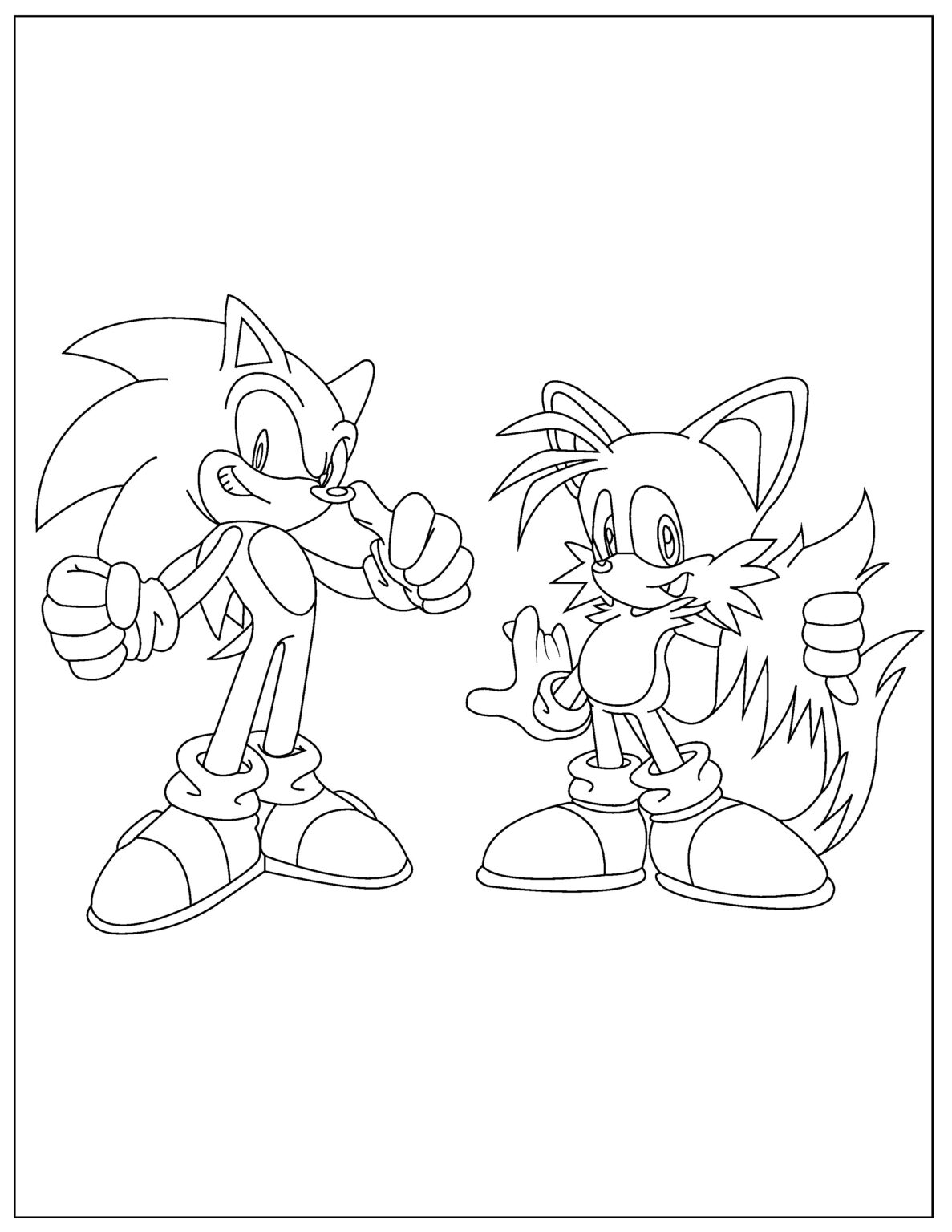 60 Sonic Coloring Pages Printable 12