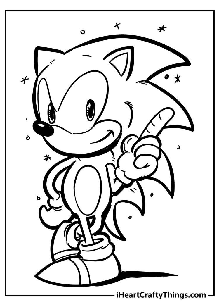 60 Sonic Coloring Pages Printable 22