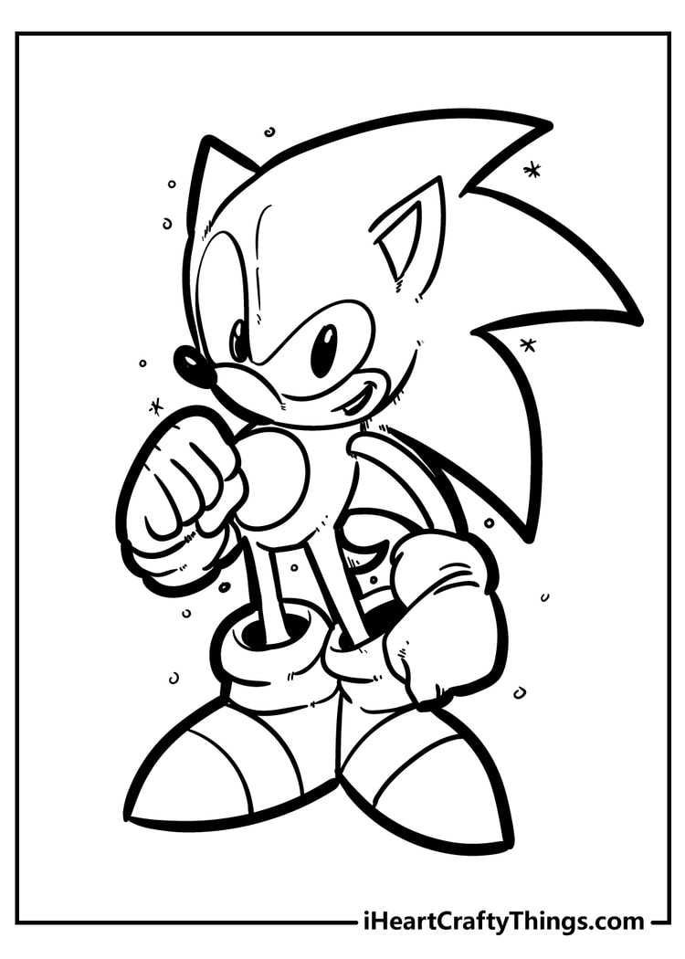 60 Sonic Coloring Pages Printable 25