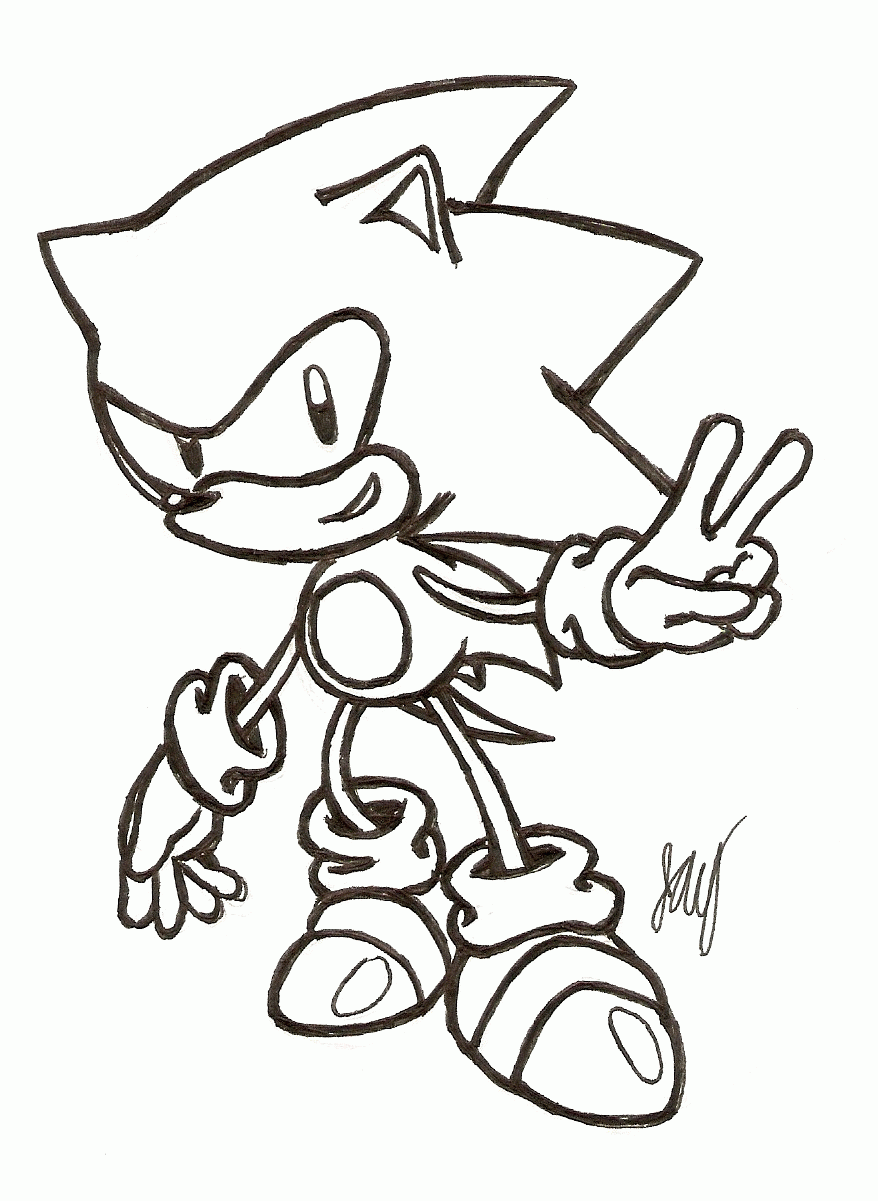 60 Sonic Coloring Pages Printable 28