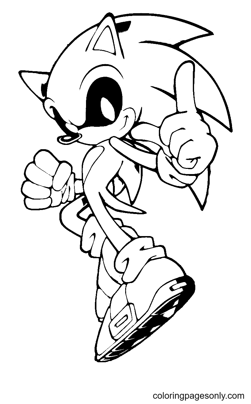 60 Sonic Coloring Pages Printable 31